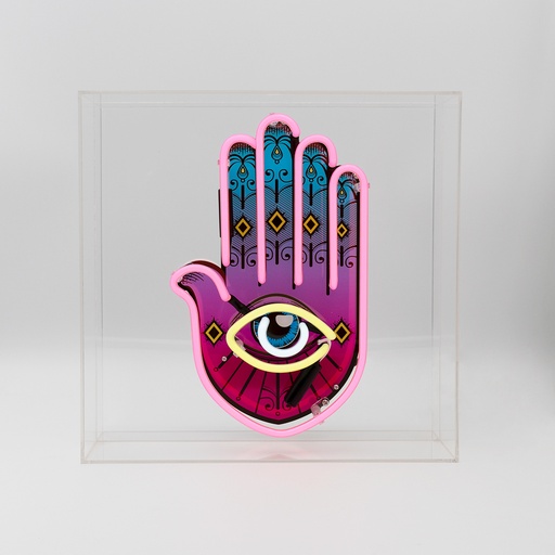 [930232513] Locomocean large acrylic box neon - All Seeing Eye