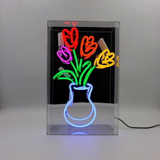 [930232515] Locomocean large acrylic box neon - Tulips