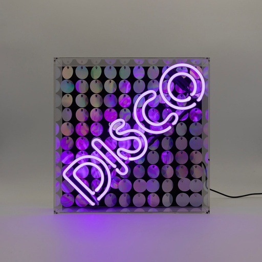 [930232510] Locomocean acrylic box neon - Disco blå