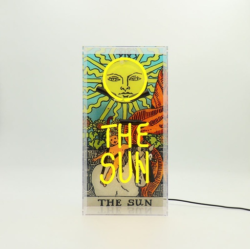 [6644005054] Locomocean acrylic box neon - Tarot "The sun"