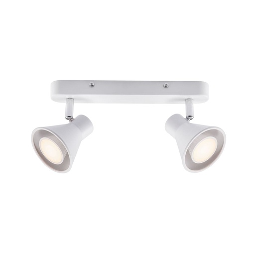 [4245369683] Eik 2-Skinne Spot GU10 max. 35W hvid