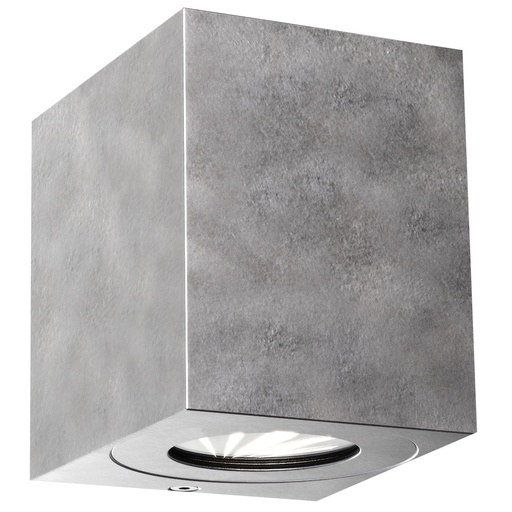 [4243483286] Væglampe Canto Kubi 2, LED 2x6W 2x500 lumen, galv