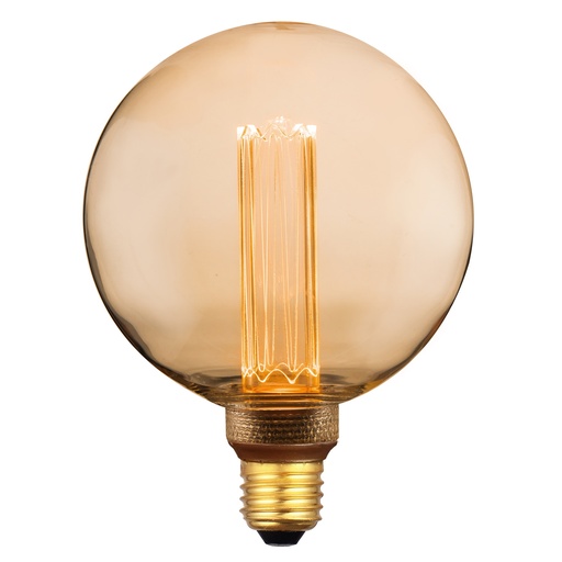 [4257000286] LED-Deko E27 G125 Retro Globe 3,5W, dæmpbar, guld
