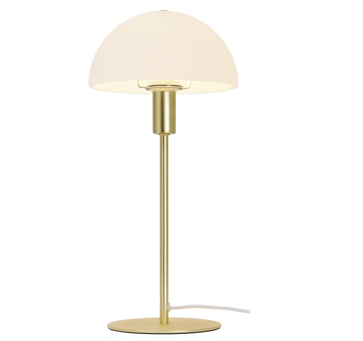 [4244005508] Ellen Bordlampe E14 opal hvid/Messing