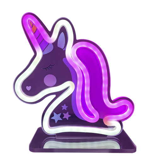 [6648003719] Veli Line neon skilt I plexiglas ramme unicorn