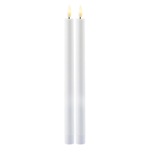 [6648704306] Sille Genopladelig Krone 2 stk sæt, H35cm, Hvid