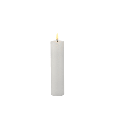 [6648702405] Sille LED-Stearinlys, genopladelig, Ø50 H200, hvid
