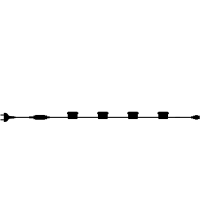 [6648704380] Samson Festival Lyskæde E27 230V, 30m, med 60 fatninger