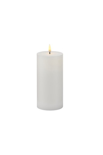[6648702298] Sille Exclusive LED-Stearinlys, Ø75 H150, batteri, hvid