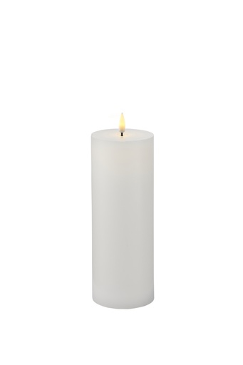 [6648702324] Sille Exclusive LED-Stearinlys, Ø75 H200, batteri, hvid
