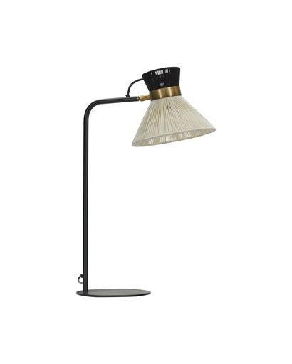[6644004453] House Doctor Cord bordlampe, sort