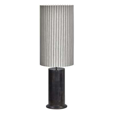 [6644004592] House Doctor Rafi base with Shade gulvlampe, brun/hvid/sort