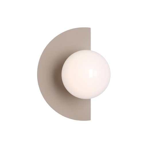 [6643003565] Aldex Loop væglampe, metal og glas, beige