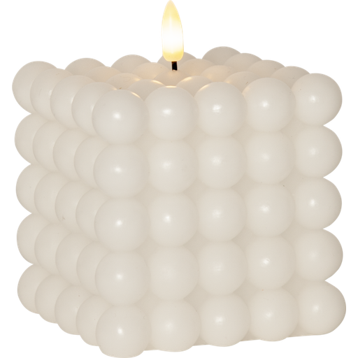 [6648102403] Star Trading Flamme Dot LED lys til batteri 10x12,5cm hvid