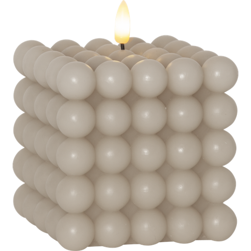 [6648102416] Star Trading Flamme Dot LED lys til batteri 10x12,5cm beige