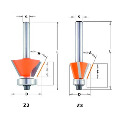 [853000274] Fasfræser HM 27x5,5  Ø 8  45°