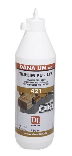 [894015362] Pu-Trælim 421-750ml  Lys