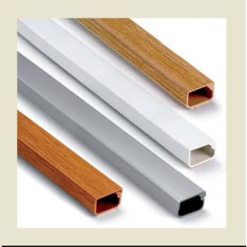 [6236100561] Kabelkanal 21x11,5 mm m/skruer 2 m hvid (3403)(15)