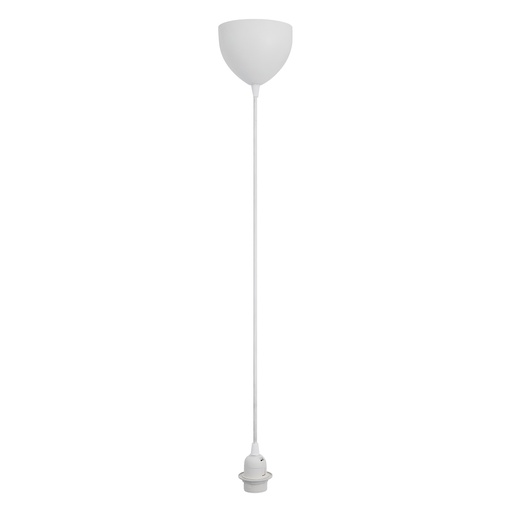 [4241017159] Delux Pendel Kit E27 hvid