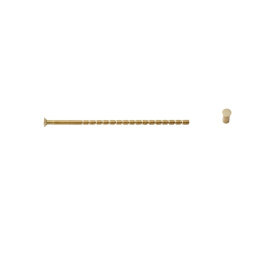 [894027974] Bøsningsskrue med bøsning, 4 x 110 mm, poleret messing