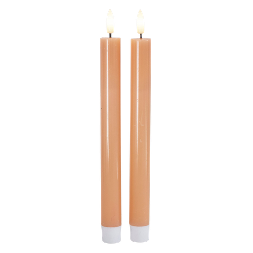 [6648707824] Sille Krone 2 Stk. sæt, Ø2x25cm, Peach