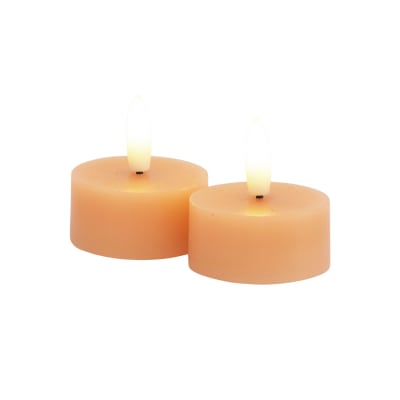 [6648707808] Sille Fyrfadslys 2 stk. sæt, Ø4,5XH2,2cm, Peach