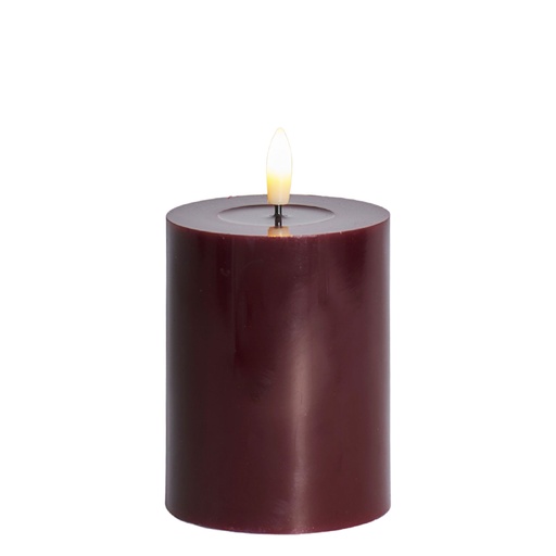 [6648709246] Sirius Sille LED bloklys lakeret bordeaux, Ø7,5 x h10