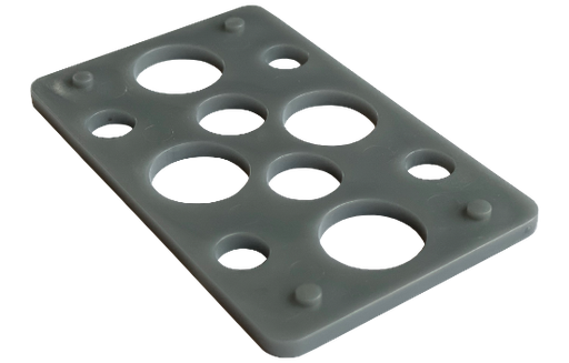 [894065117] Knudsen K-Klods 6T 3 x 50 x 80 mm, grå, 300 stk.