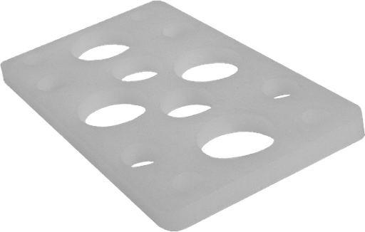 [894001475] Knudsen K-Klods 6T 5 x 50 x 80 mm, hvid, 300 stk.