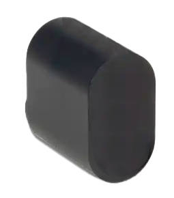 [894109077] Blind cylinder oval, til afdækning af cylinderhul, sort