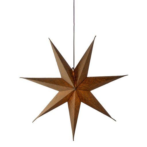 [6648708234] Konstsmide papirstjerne inkl. Ledningsstativ 60cm, natural