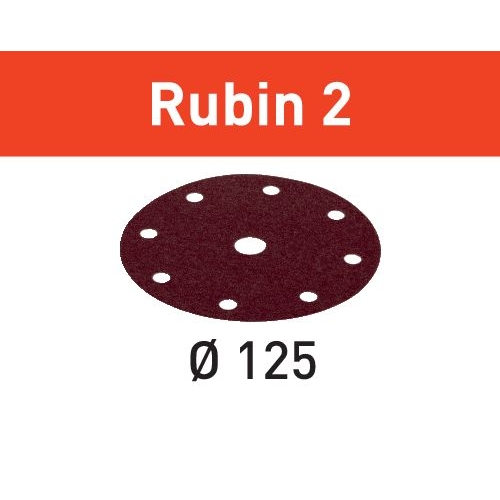 [853030718] Festool Rubin 2 slibepapir, Ø125 korn P120, 10 stk.