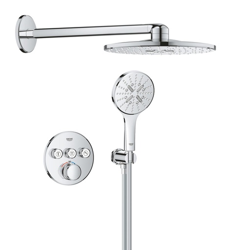 [722687864] Grotherm Smartactive indbygningsbruseSystem m. Rainshower Smartactive 310 hovedbruser