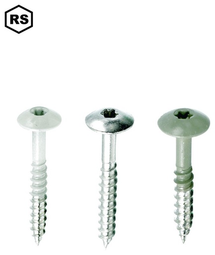 [894076442] Facadeskrue 4,8 x 25 mm, A2, hvid/RAL9010, TX20, DH, 250 stk.