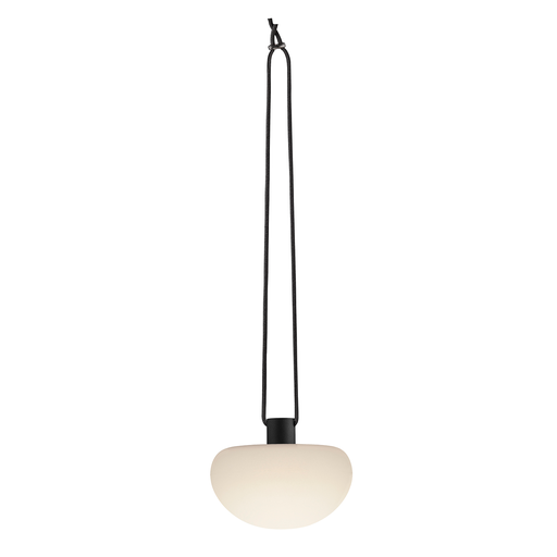 [4241496783] Pendel Sponge, opladelig, 4,8W 300 lumen, sort/hvid, udendørs