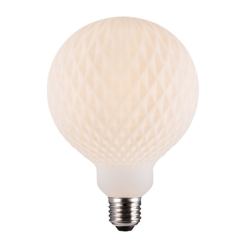 [4257018236] Deco E27 Harlekin 3000K 500 lumen opal hvid