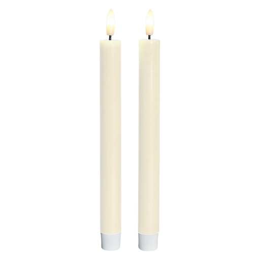 [6648709301] Sirius Sille LED krone lys lakeret elfenben 2 stk, Ø2 x h20