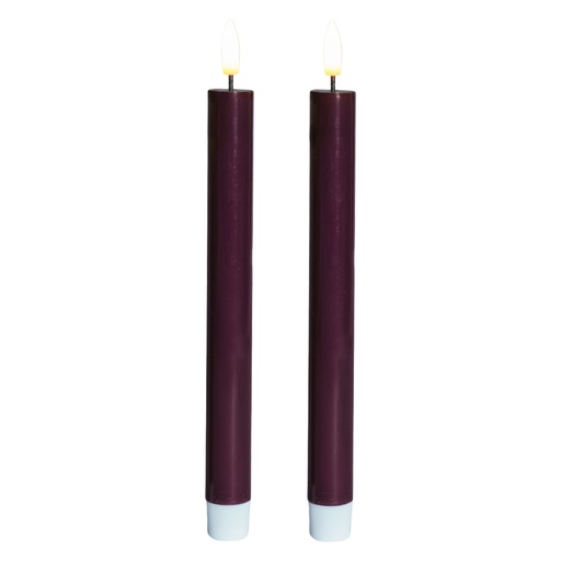 [6648709314] Sirius Sille LED krone lys lakeret bordeaux 2 stk, Ø2 x h20