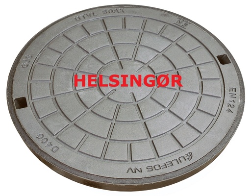 [221129893] Ulefos 600 mm dæksel m/påstøbt pakning/fjederlås, Helsingør