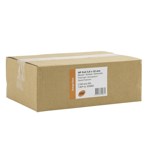 [894009313] Gipspladeskrue HP, tromle, 3,9 x 32 mm, ORANGE DURA, 2000 stk.