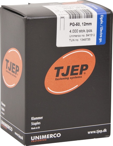 [894077222] Klammer PG-50, 12 x 12,4 mm, FZB, 4000 stk.