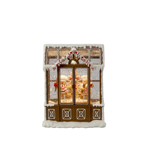 [6648708140] Konstsmide vandfyldt LED lanterne honningkagehus, varm hvid