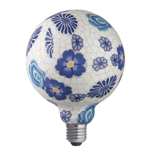 [6657110033] Unison Flower Globe Blue Ø125mm 1,6W 2700K E27