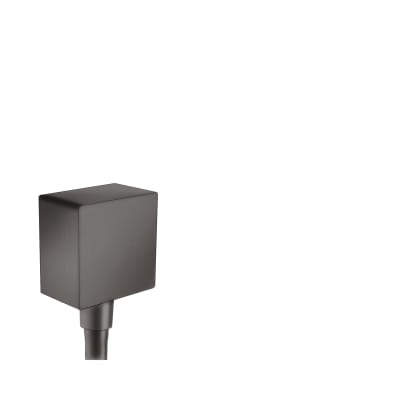 [738865803] hansgrohe FixFit Square slangeudtag, børstet sort krom
