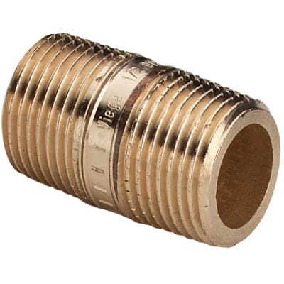 [048415203] 3/8" x 150 mm Rødgods Silicium Bronze gevindfittings lang nippel