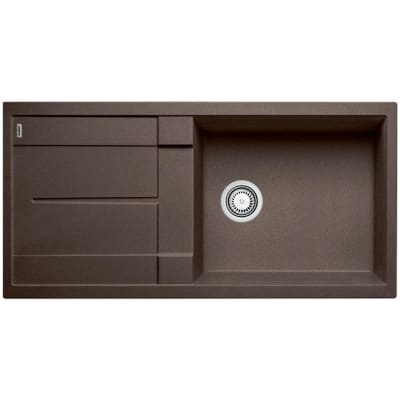 [930089317] Blanco Metra XL 6 S UX køkkenvask, 100x50 cm, brun