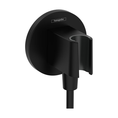 [738866801] Hansgrohe FixFit S slangeudtag med bruserholder, mat sort