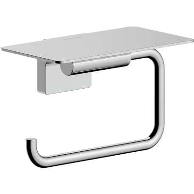 [776427804] Hansgrohe AddStoris S toiletpapirholder med hylde, 141 mm, krom