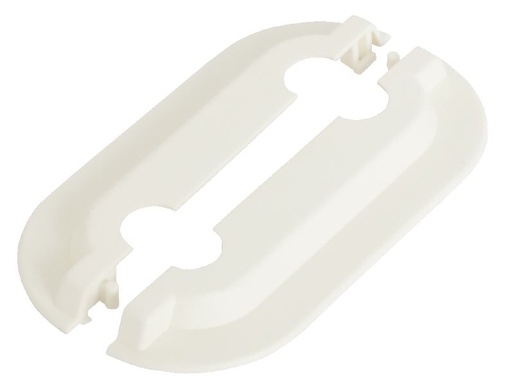 [323489220] Dobbelt gulvroset 18/20 mm hvid, 1 stk.