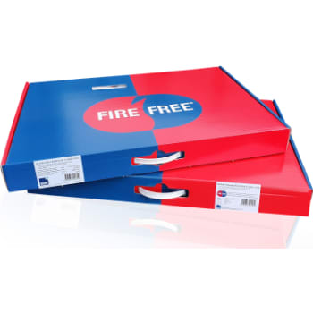 [4239000003] Brandkuffert med 1-sidet brandplade rillet B744 hvid